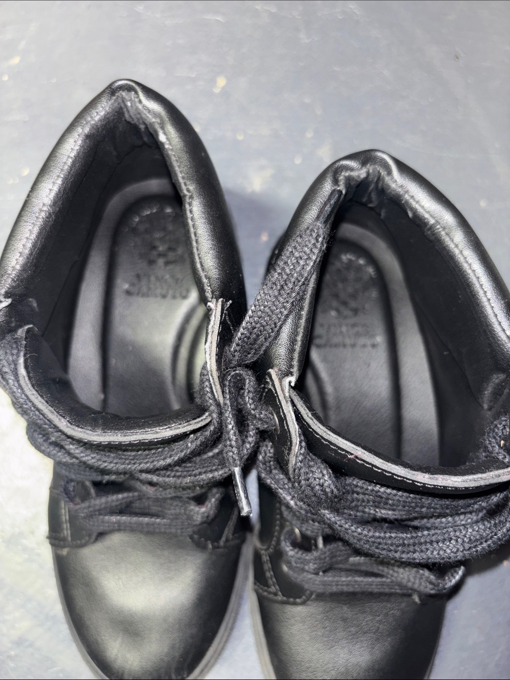 Boy’s Black High-Top Casual Sneakers